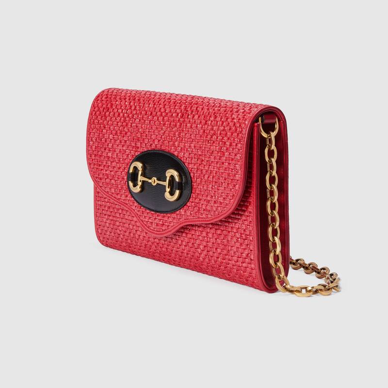 Gucci Horsebit 1955 Small Shoulder Bag 655667 Coral